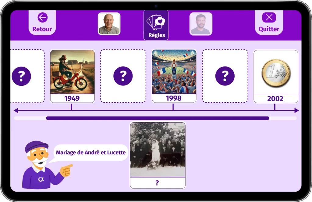 Des résidents participent à une session d'animation avec Gena-App