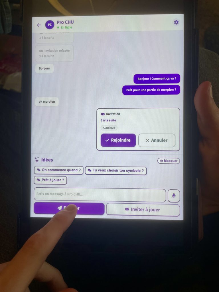 Essais messagerie Gena-App au CHU Angers Allegro