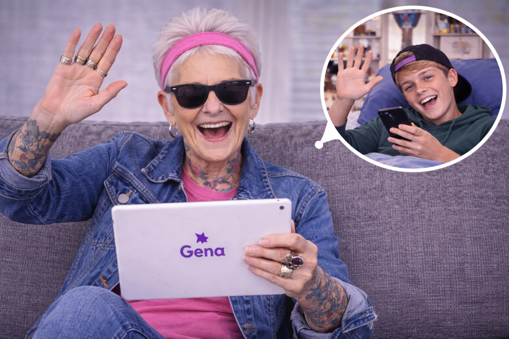 Huguette et Firmin jouent sur Gena-App à distance