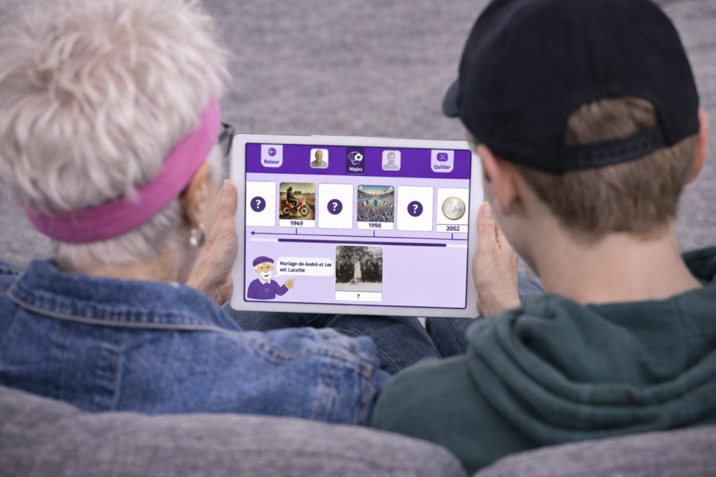 Huguette et Firmin jouent sur Gena-App