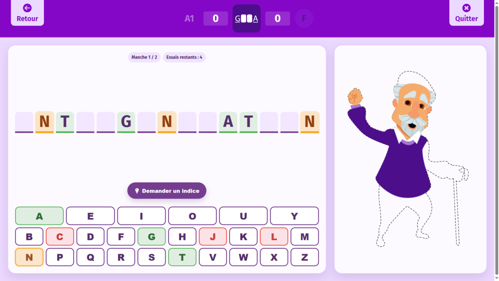 La Casquette de Papy : le jeu de lettres sur Gena-App