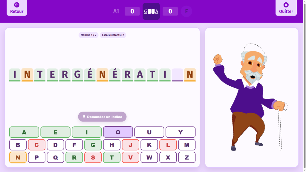 La Casquette de Papy : le jeu de lettres sur Gena-App